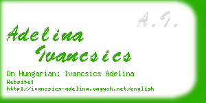 adelina ivancsics business card